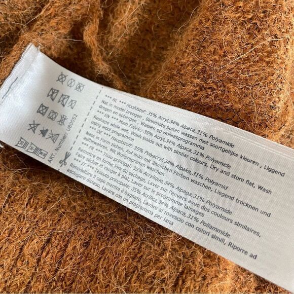 Garcia Jeans Lightweight Cardigan Alpaca Blend Butterscotch S - Picture 7 of 8